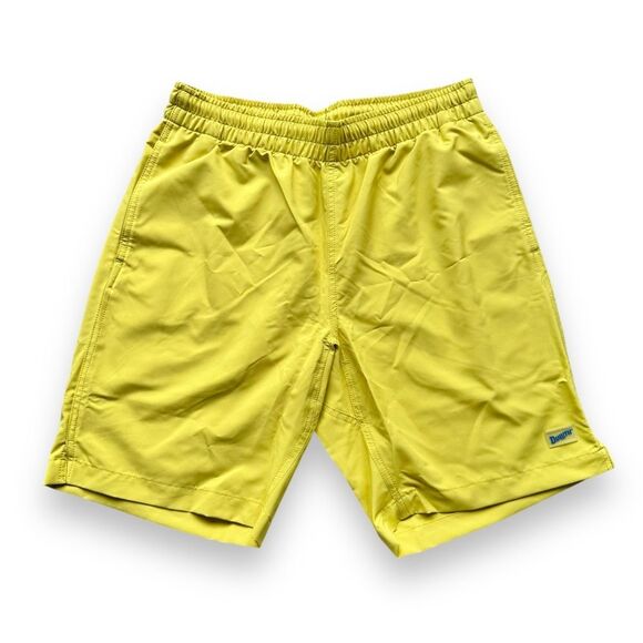 🆕Duluth Trading Co Men’s Yellow Pier Genius Unlined Swim Shorts - Picture 1 of 8